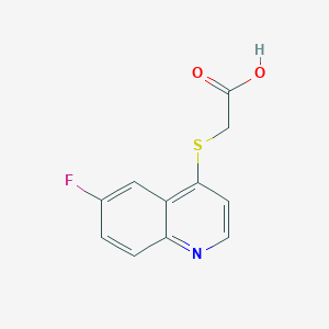 4-(Carboxymethylthio)-6-fluoroquinoline