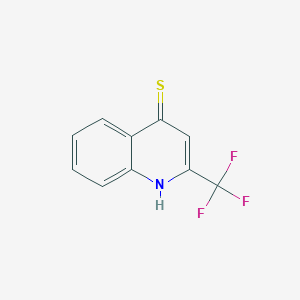 molecular formula C10H6F3NS B3043475 2-(Trifluoromethyl)quinoline-4-thiol CAS No. 874772-14-2