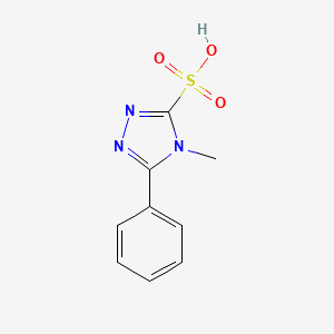 molecular formula C9H9N3O3S B3043482 4-methyl-5-phenyl-1,2,4-triazole-3-sulfonic Acid CAS No. 874784-12-0