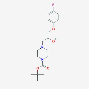 Tert-butyl 4-[3-(4-fluorophenoxy)-2-hydroxypropyl]piperazine-1-carboxylate