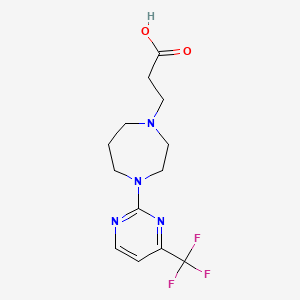 3-{4-[4-(Trifluoromethyl)pyrimidin-2-YL]-1,4-diazepan-1-YL}propanoic acid
