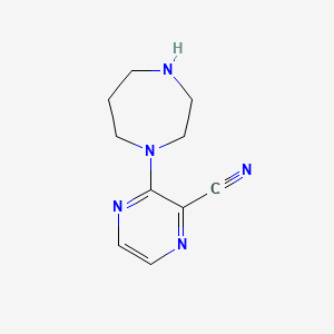 3-(1,4-Diazepan-1-yl)pyrazine-2-carbonitrile
