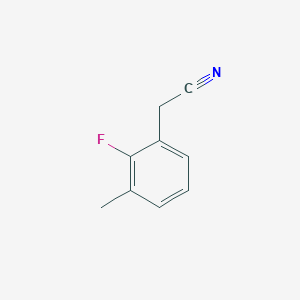 molecular formula C9H8FN B3043501 2-(2-Fluoro-3-methylphenyl)acetonitrile CAS No. 878741-82-3