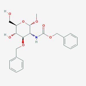 molecular formula C22H27NO7 B3043503 Methyl 3-O-benzyl-N-Cbz-alpha-D-glucosaminide CAS No. 87907-35-5