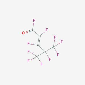 molecular formula C6F10O B3043506 2,3,4,5,5,5-Hexafluoro-4-trifluoromethyl-2-pentenoyl fluoride CAS No. 88022-48-4