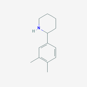 molecular formula C13H19N B3043507 2-(3,4-Dimethylphenyl)piperidine CAS No. 881040-11-5