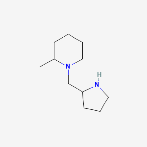 molecular formula C11H22N2 B3043510 2-Methyl-1-(pyrrolidin-2-ylmethyl)piperidine CAS No. 881041-19-6