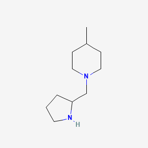 molecular formula C11H22N2 B3043512 4-Methyl-1-(pyrrolidin-2-ylmethyl)piperidine CAS No. 881041-62-9