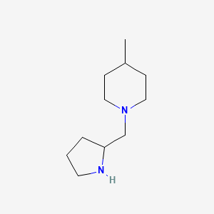 4-Methyl-1-(pyrrolidin-2-ylmethyl)piperidine