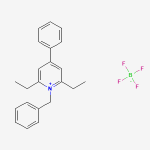 molecular formula C22H24BF4N B3043514 1-Benzyl-2,6-diethyl-4-phenylpyridinium tetrafluoroborate CAS No. 88292-62-0