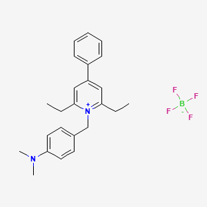 molecular formula C24H29BF4N2 B3043515 2,6-Diethyl-N-(4-dimethylaminobenzyl)-4-phenylpyridinium tetrafluoroborate CAS No. 88292-68-6