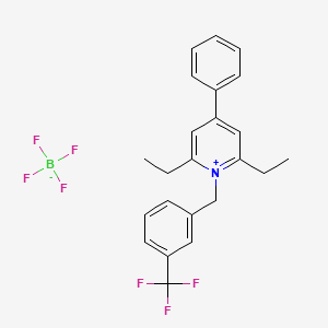 molecular formula C23H23BF7N B3043517 2,6-Diethyl-4-phenyl-1-[3-(trifluoromethyl)benzyl]pyridinium tetrafluoroborate CAS No. 88292-76-6