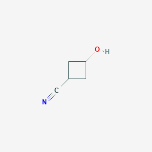 molecular formula C5H7NO B3043519 3-羟基环丁烷甲腈 CAS No. 88315-80-4