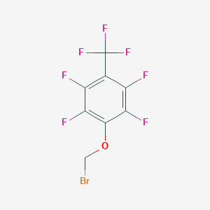 molecular formula C8H2BrF7O B3043522 4-溴甲氧基-2,3,5,6-四氟-苯三氟化物 CAS No. 883521-27-5
