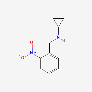 molecular formula C10H12N2O2 B3043528 N-[(2-Nitrophenyl)methyl]cyclopropanamine CAS No. 884501-98-8