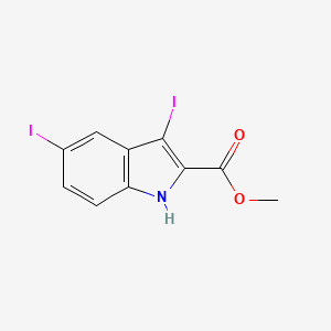 methyl 3,5-diiodo-1H-indole-2-carboxylate