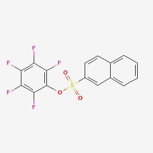 molecular formula C16H7F5O3S B3043539 2,3,4,5,6-五氟苯基 2-萘磺酸盐 CAS No. 885950-37-8