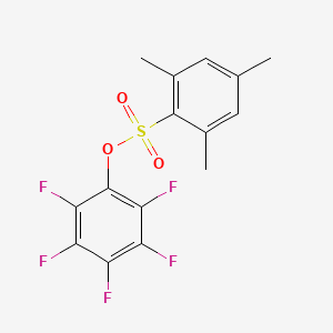 molecular formula C15H11F5O3S B3043542 2,3,4,5,6-Pentafluorophenyl 2,4,6-trimethylbenzenesulfonate CAS No. 885950-62-9