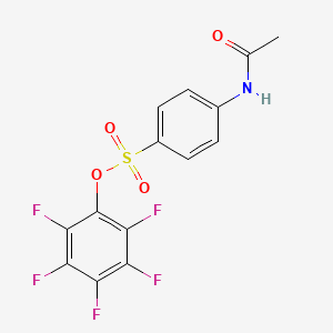 molecular formula C14H8F5NO4S B3043547 2,3,4,5,6-Pentafluorophenyl 4-(acetylamino)-benzenesulfonate CAS No. 886360-93-6