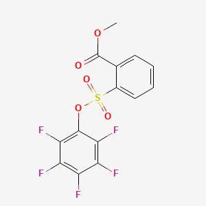Methyl 2-[(2,3,4,5,6-pentafluorophenoxy)sulfonyl]-benzenecarboxylate