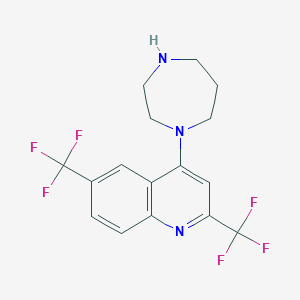 4-(1,4-Diazepan-1-yl)-2,6-bis(trifluoromethyl)quinoline