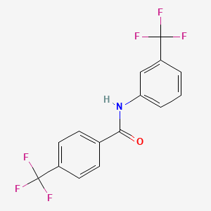 molecular formula C15H9F6NO B3043564 N-[3-(Trifluoromethyl)phenyl]-4-(trifluoromethyl)benzamide CAS No. 886761-99-5