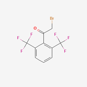 molecular formula C10H5BrF6O B3043565 2,6-Bis(trifluoromethyl)phenacyl bromide CAS No. 886762-01-2