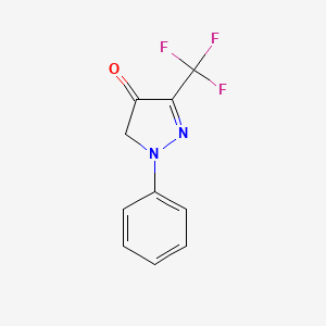 1-Phenyl-3-(trifluoromethyl)-1H-pyrazol-4(5H)-one