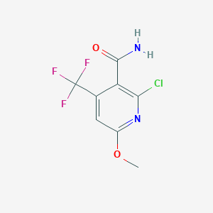 2-Chloro-6-methoxy-4-(trifluoromethyl)pyridine-3-carboxamide