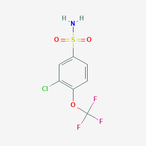 molecular formula C7H5ClF3NO3S B3043585 3-Chloro-4-(trifluoromethoxy)benzenesulfonamide CAS No. 886762-49-8