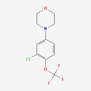 4-[3-Chloro-4-(trifluoromethoxy)phenyl]morpholine