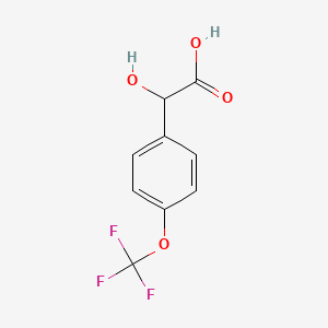 molecular formula C9H7F3O4 B3043587 2-hydroxy-2-[4-(trifluoromethoxy)phenyl]acetic Acid CAS No. 886762-51-2