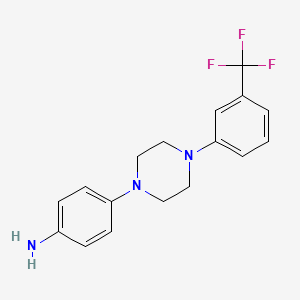 1-(4-Aminophenyl)-4-[3-(trifluoromethyl)phenyl]piperazine