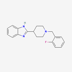 molecular formula C19H20FN3 B3043593 2-(1-(2-Fluorobenzyl)piperidin-4-yl)-1H-benzo[d]imidazole CAS No. 887217-21-2