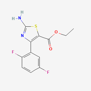 Ethyl 2-amino-4-(2,5-difluorophenyl)-1,3-thiazole-5-carboxylate