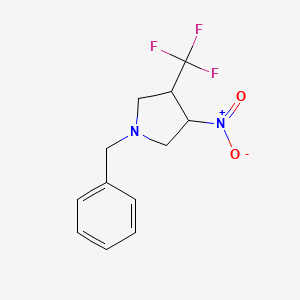 1-Benzyl-3-nitro-4-(trifluoromethyl)pyrrolidine