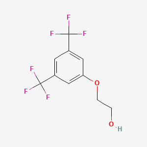 molecular formula C10H8F6O2 B3043615 2-(3,5-双三氟甲基苯氧基)-乙醇 CAS No. 887268-12-4