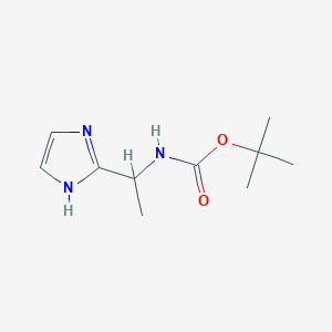 molecular formula C10H17N3O2 B3043619 [1-(1H-Imidazol-2-YL)-ethyl]-carbamic acid tert-butyl ester CAS No. 887344-33-4