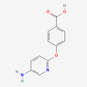 molecular formula C12H10N2O3 B3043620 4-[(5-Aminopyridin-2-yl)oxy]benzoic acid CAS No. 887350-55-2