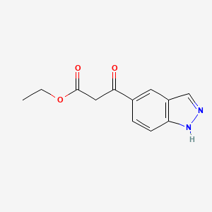Ethyl 3-(1H-indazol-5-yl)-3-oxopropanoate