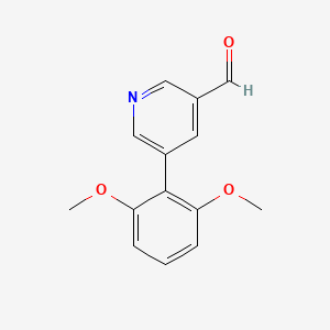 5-(2,6-Dimethoxyphenyl)-3-pyridinecarbaldehyde