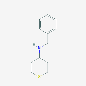molecular formula C12H17NS B3043632 4-(Benzylamino)tetrahydrothiopyran CAS No. 887978-08-7