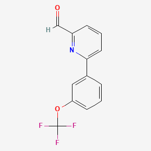 6-[3-(Trifluoromethoxy)phenyl]-2-pyridinecarbaldehyde