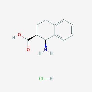 molecular formula C11H14ClNO2 B3043639 (1S,2S)-1-amino-1,2,3,4-tetrahydronaphthalene-2-carboxylic acid hydrochloride CAS No. 888323-75-9