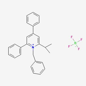 molecular formula C27H26BF4N B3043643 1-Benzyl-2-isopropyl-4,6-diphenylpyridinium tetrafluoroborate CAS No. 89021-41-0