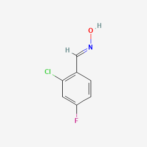 molecular formula C7H5ClFNO B3043645 2-Chloro-4-fluorobenzaldoxime CAS No. 890934-19-7
