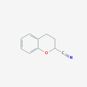 molecular formula C10H9NO B3043648 Chroman-2-carbonitrile CAS No. 89197-58-0