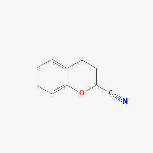 molecular formula C10H9NO B3043648 色满-2-腈 CAS No. 89197-58-0