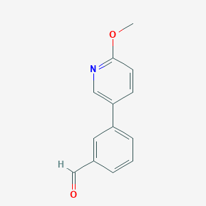 molecular formula C13H11NO2 B3043652 3-(6-Methoxypyridin-3-yl)benzaldehyde CAS No. 893736-62-4