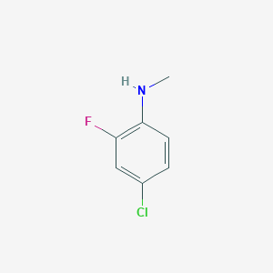molecular formula C7H7ClFN B3043653 4-Chloro-2-fluoro-N-methylaniline CAS No. 894099-96-8